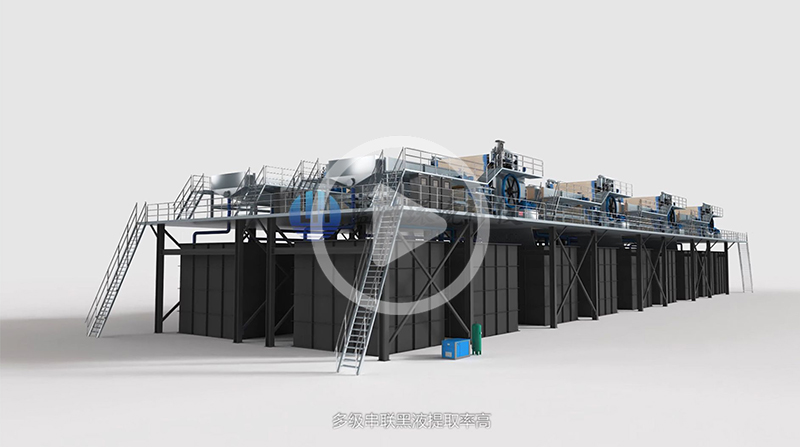 雙網(wǎng)轉(zhuǎn)鼓擠漿機動畫演示